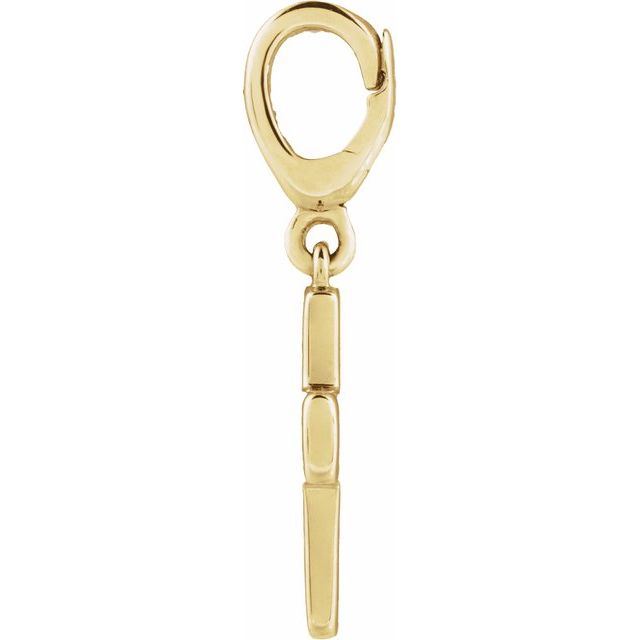 14K Yellow Gold Cross Charm/Pendant - B