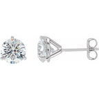 14K White 2 CTW Natural Diamond Stud Earrings - A