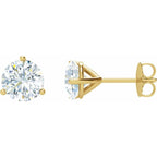 14K Yellow 1 CTW Natural Diamond Stud Earrings - A
