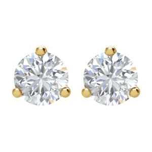 14K Yellow 2 CTW Natural Diamond Stud Earrings - B