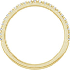 14K Yellow 1/5 CTW Natural Diamond French-Set Anniversary Band - ViewB_4