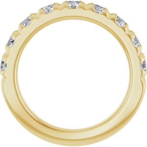 14K Yellow 1 1/3 CTW Natural Diamond French-Set Anniversary Band - ViewB_4
