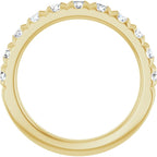 14K Yellow 1 CTW Natural Diamond French-Set Anniversary Band - ViewB_4