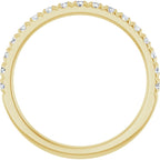 14K Yellow 1/3 CTW Natural Diamond French-Set Anniversary Band - ViewB_4