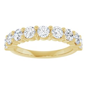 14K Yellow 1 1/3 CTW Natural Diamond Anniversary Band - ViewS