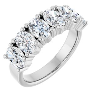 14K White 2 1/5 CTW Natural Diamond Annniversary Band - ViewA