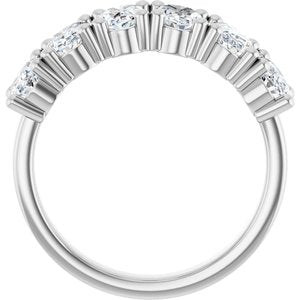 14K White 2 1/5 CTW Natural Diamond Annniversary Band - ViewB_4