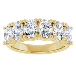 14K Yellow 2 1/5 CTW Natural Diamond Annniversary Band - ViewS