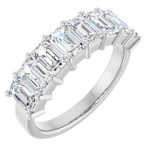 14K White 2 3/4 CTW Natural Diamond Annniversary Band - ViewA