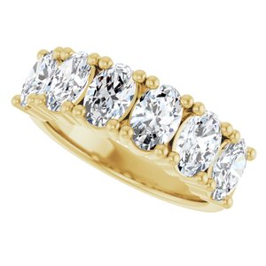 14K Yellow 2 1/5 CTW Natural Diamond Annniversary Band - View5