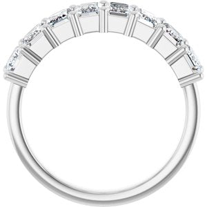 14K White 2 3/4 CTW Natural Diamond Annniversary Band - ViewB_4