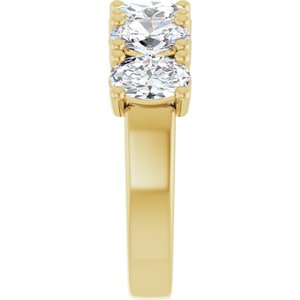 14K Yellow 2 1/5 CTW Natural Diamond Annniversary Band - ViewE