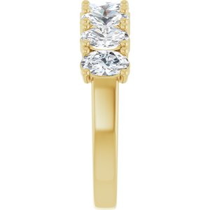14K Yellow 2 CTW Natural Diamond Annniversary Band - ViewE