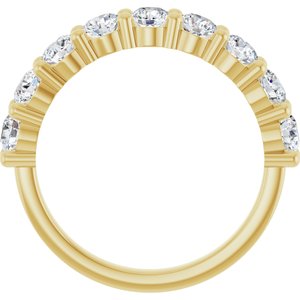 14K Yellow 1 1/3 CTW Natural Diamond Anniversary Band - ViewB_4