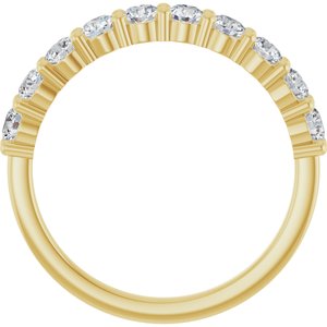 14K Yellow 3/4 CTW Natural Diamond Anniversary Band - ViewB_4