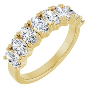 14K Yellow 2 CTW Natural Diamond Annniversary Band - ViewA