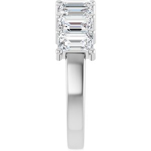 14K White 2 3/4 CTW Natural Diamond Annniversary Band - ViewE