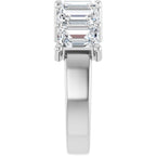 14K White 3 5/8 CTW Natural Diamond Annniversary Band - ViewE