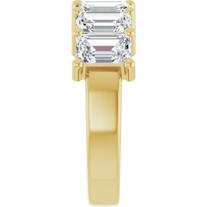 14K Yellow 3 5/8 CTW Natural Diamond Annniversary Band - ViewE