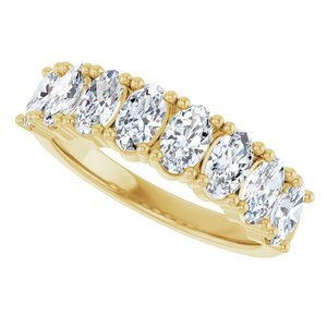 14K Yellow 2 CTW Natural Diamond Annniversary Band - View5