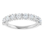 14K White 1 1/3 CTW Natural Diamond Anniversary Band - ViewS