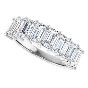 14K White 2 3/4 CTW Natural Diamond Annniversary Band - View5