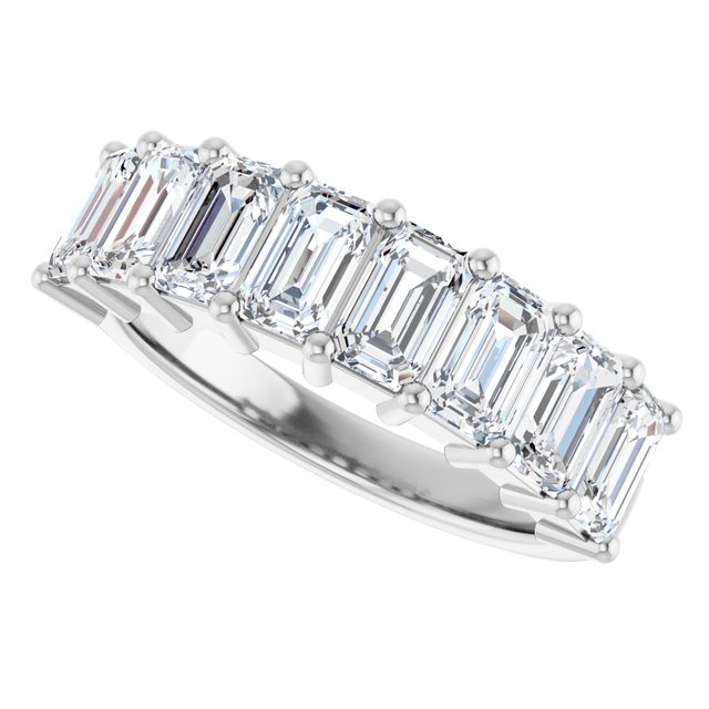 14K White 2 3/4 CTW Natural Diamond Annniversary Band - View5