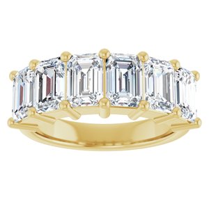 14K Yellow 3 5/8 CTW Natural Diamond Annniversary Band - ViewS