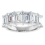 14K White 3 5/8 CTW Natural Diamond Annniversary Band - ViewS