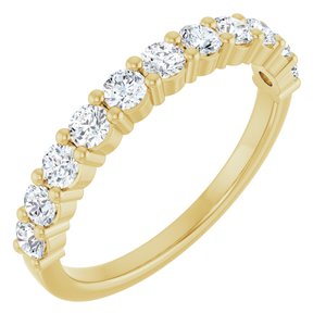 14K Yellow 1/2 CTW Natural Diamond Anniversary Band - ViewA
