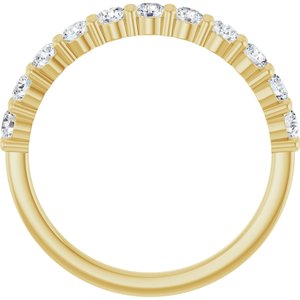 14K Yellow 1/2 CTW Natural Diamond Anniversary Band - ViewB_4
