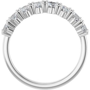 14K White 2 CTW Natural Diamond Annniversary Band - ViewB_4