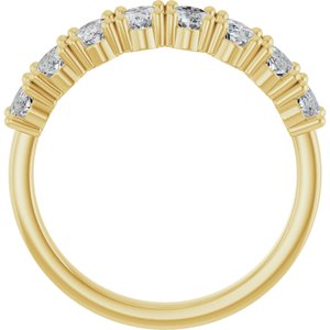 14K Yellow 2 CTW Natural Diamond Annniversary Band - ViewB_4