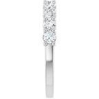 14K White 3/4 CTW Natural Diamond Anniversary Band - ViewE