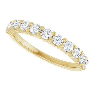 14K Yellow 1/2 CTW Natural Diamond Anniversary Band - View5
