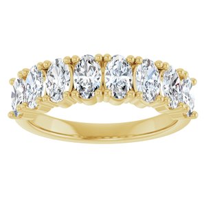 14K Yellow 2 CTW Natural Diamond Annniversary Band - ViewS