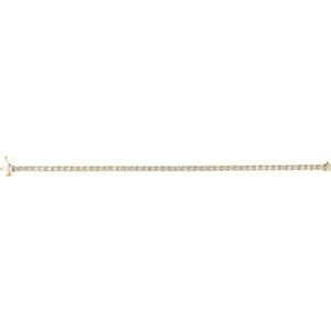 14K Yellow 5 CTW Natural Diamond Line 7 1/4" Bracelet - C